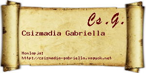 Csizmadia Gabriella névjegykártya